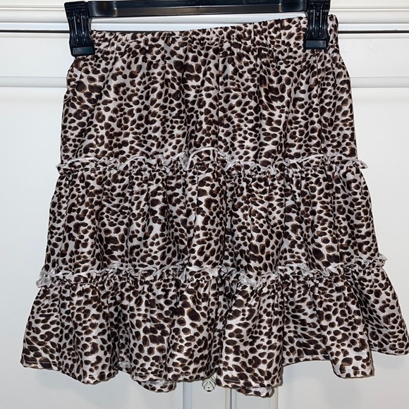 XS Flowy Cheetah Print Skirt - Picture 1 of 5